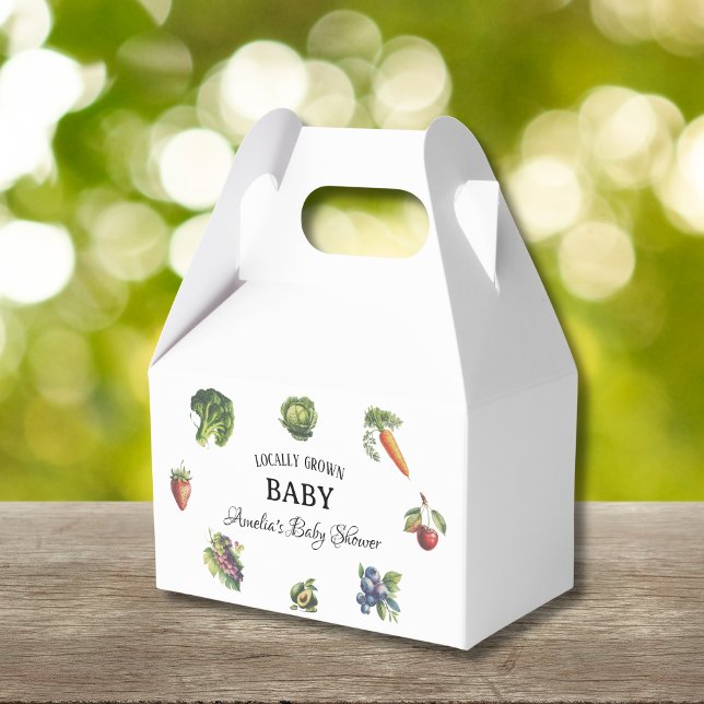 Caja Para Regalos Vegetación verde Veggie de cosecha local Baby Show (Subido por el creador)