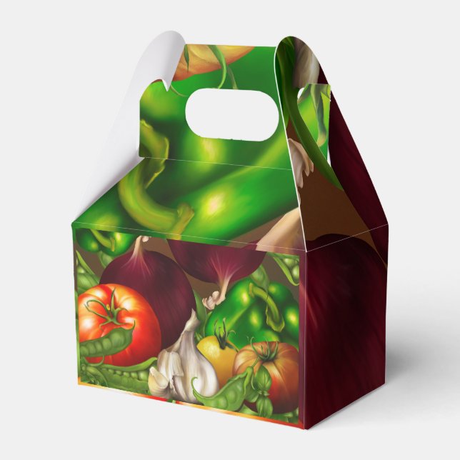 Caja Para Regalos Vegetales y hierbas Alimentos ecológicos para la v (Reverso)