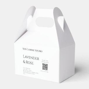 Caja Para Regalos vela de soja de rosa lavanda negocio añadir código
