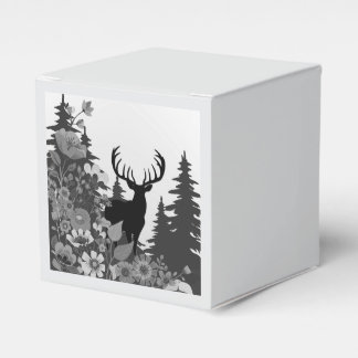 Caja Para Regalos Venado con gran rack fuera del bosque