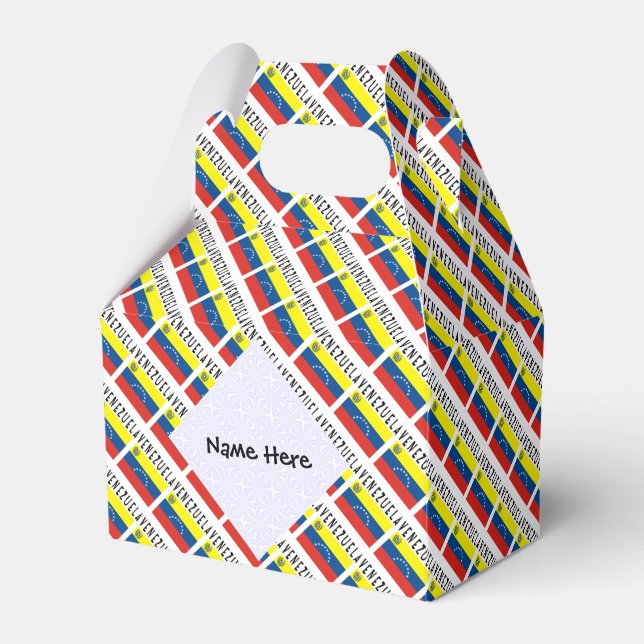 Caja Para Regalos Venezuela y la bandera venezolana cubierta y perso (Front Side)