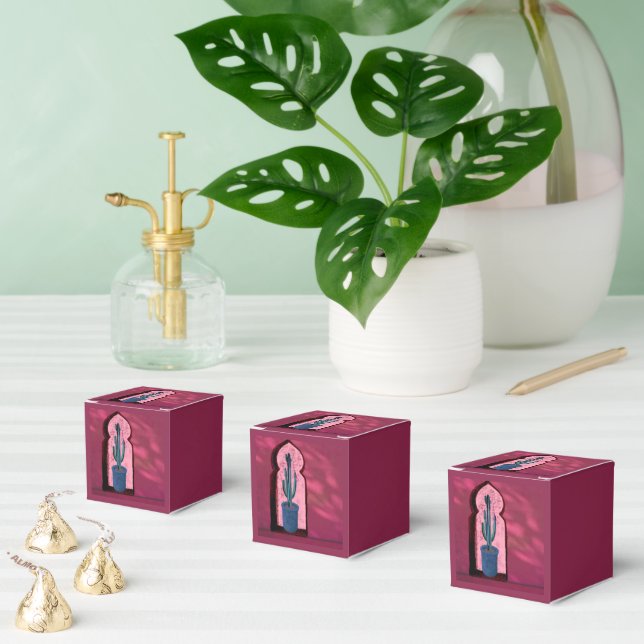 Caja Para Regalos ventana objet_21_a con un cactus (Múltiple)