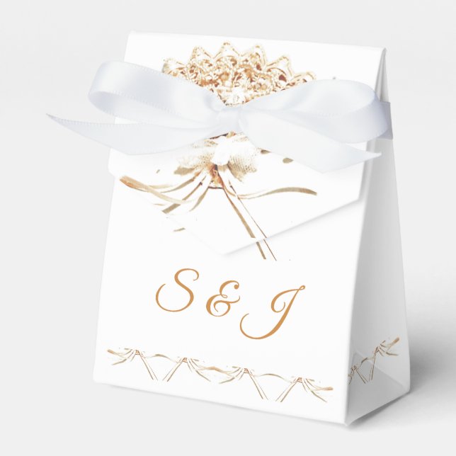 Caja Para Regalos Ventilador victoriano monogramado (Front Side)