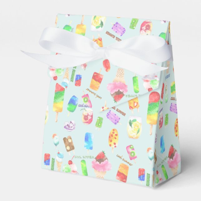 Caja Para Regalos verano fresco- helado, piojos y bebida fría (Front Side)