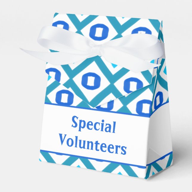 Caja Para Regalos Verde azulado y azul (Front Side)