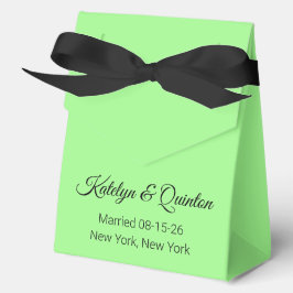 Caja Para Regalos Verde Primavera Elegante