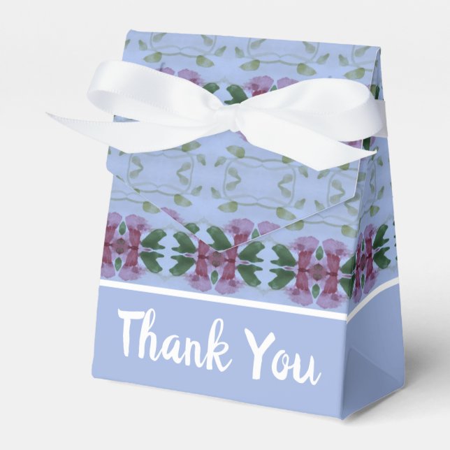 Caja Para Regalos Verde y azul de Borgoña (Front Side)