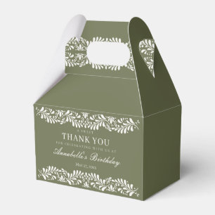 Caja Para Regalos Verdes Talavera Fiesta Española Dessert de cumplea