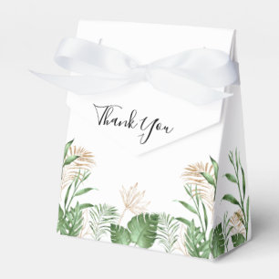 Caja Para Regalos Verdor acuático tropical y Boda de verano de oro