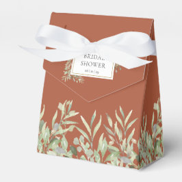 Caja Para Regalos Verdor Foliage Bridal Shower Boda Terracotta