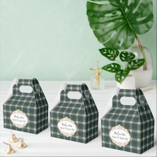Caja Para Regalos Vestido Campbell antiguo tartán escocés