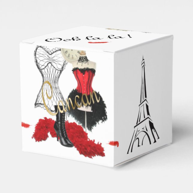 Caja Para Regalos Vestido cancés 1 (Costado Anverso)