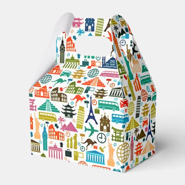 Caja Para Regalos Viajar por el mundo (Front Side)