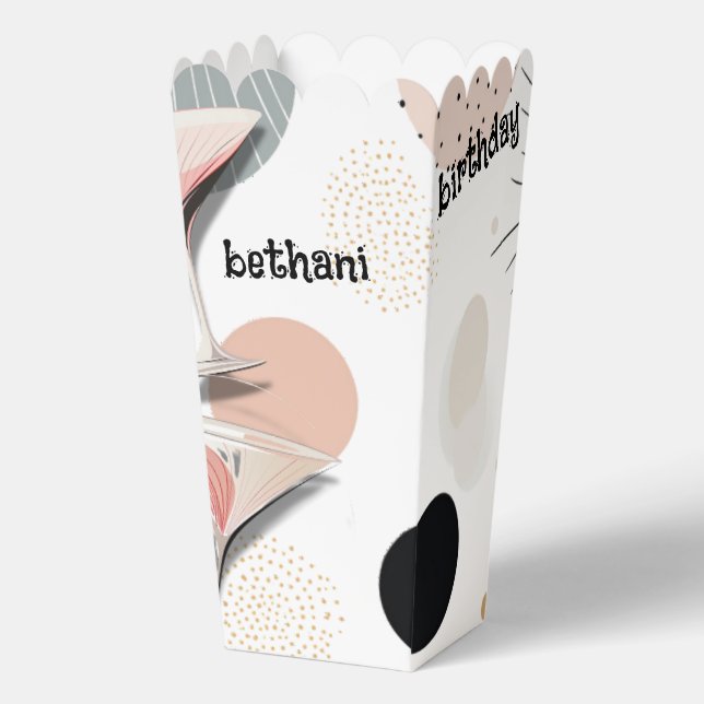 Caja Para Regalos Viaje retro de Martini rosa (Anverso)