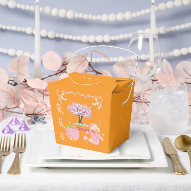 Caja Para Regalos Vibe Attracts Tribe orange (Boda)