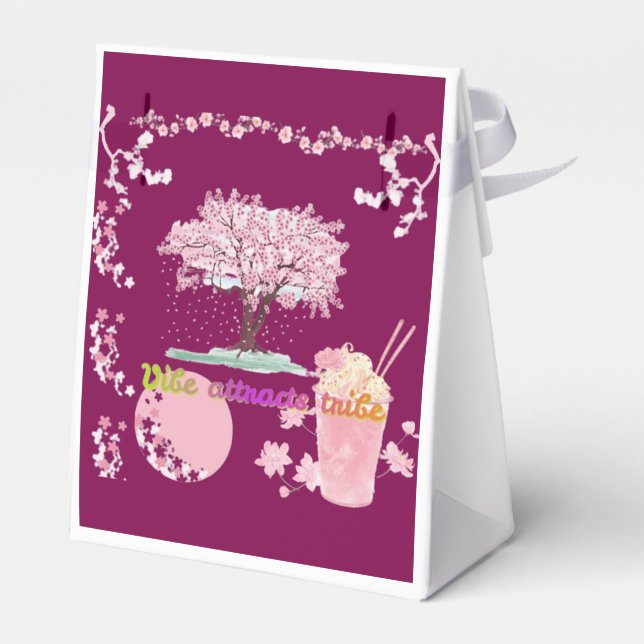 Caja Para Regalos Vibe Attracts Tribe wine (Reverso)