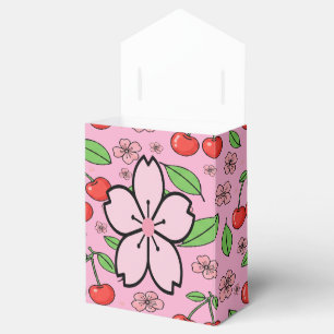 Caja Para Regalos Vibraciones Rojas de Cereza Kawaii Estética Monada