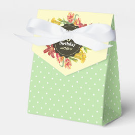 Caja Para Regalos Vibrantes flores de primavera brillante cumpleaños