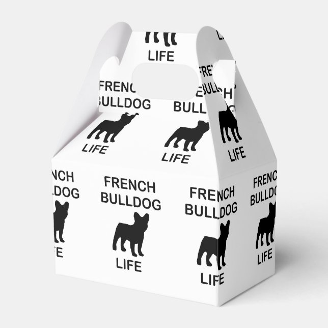 Caja Para Regalos vida de bulldog francés (Front Side)