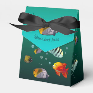 Caja Para Regalos Vida marina colorida - tema subacuático