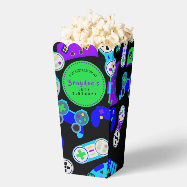 Caja Para Regalos VIDEO JUEGO JUEGOS Niños Fiesta de cumpleaños (apareció)