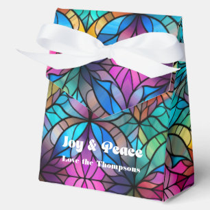 Caja Para Regalos Vidrio Pintado Personalizado para las Fiestas