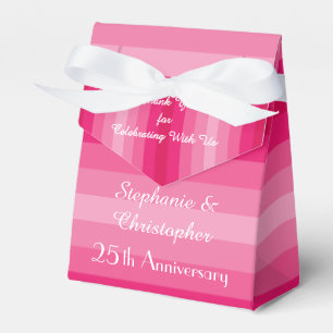 Caja Para Regalos Vigésimo quinto aniversario del Boda, Minimalistas
