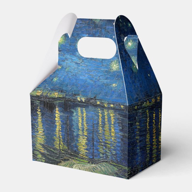 Caja Para Regalos Vincent van Gogh - Noche estrellada sobre el Ródan (Reverso)
