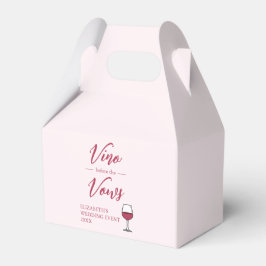 Caja Para Regalos Vino Antes De La Ducha Bridal Vows/Bachelorette