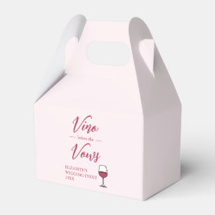 Caja Para Regalos Vino Antes de las Votos Despedida de Soltera