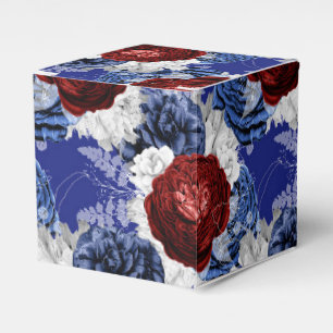 Caja Para Regalos Vino Tinto Burdeos Acuarela