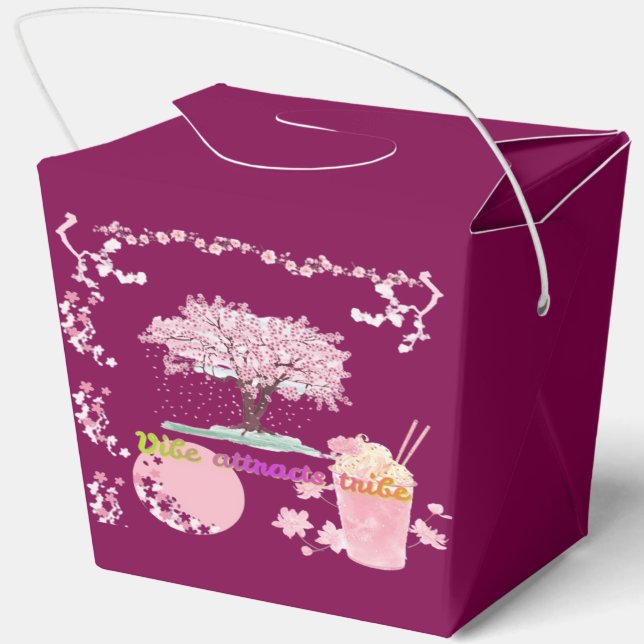 Caja Para Regalos Vino Vibe Attracts Tribe (Reverso)