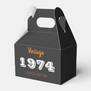 Caja Para Regalos Vintage 1974 edición limitada 52º regalo de cumple