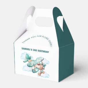 Caja Para Regalos Vintage Airplane Birday Party