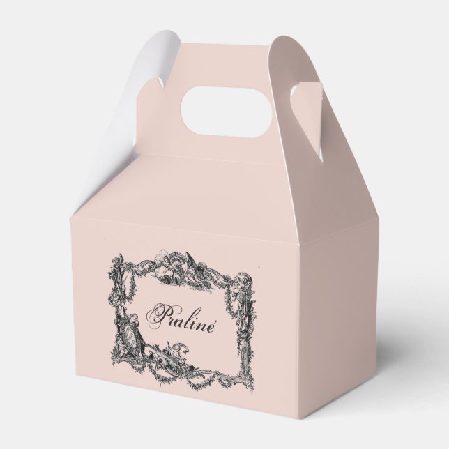 Caja Para Regalos Vintage - Baroque Shabby - chic - bombones (Front Side)