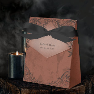 Caja Para Regalos Vintage Bat till Death Rust Boda