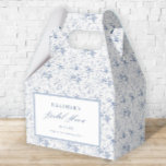 Caja Para Regalos Vintage Blue Floral Bridal Shower<br><div class="desc">Cajas favoritas de ducha con flores azules victorianas</div>