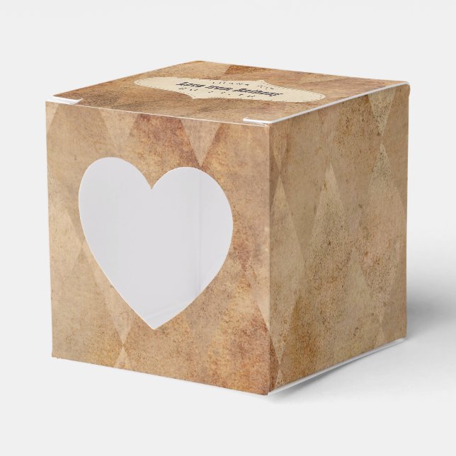 Caja Para Regalos Vintage Circus Them Birday Party (Anverso)