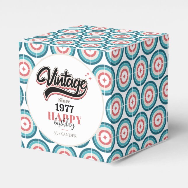 Caja Para Regalos Vintage desde 1977 (Costado Anverso)