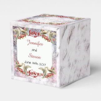 Caja Para Regalos Vintage Dove Wedding Favor Box
