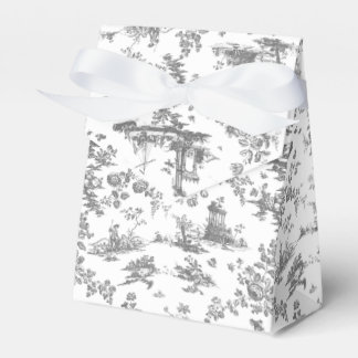 Caja Para Regalos Vintage English Floral Toile de Jouy-Gray