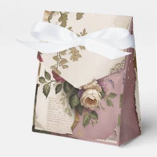 Caja Para Regalos Vintage Floral - Favor Box 