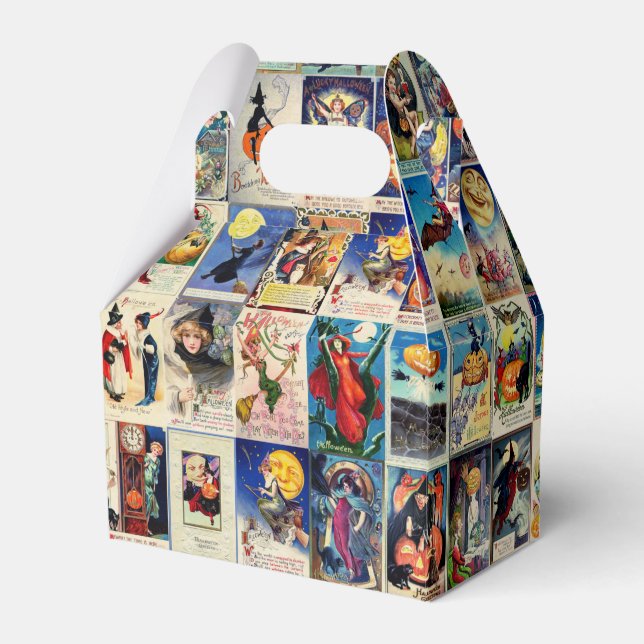 Caja Para Regalos Vintage Halloween Ephemera (Front Side)