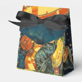 Caja Para Regalos Vintage Halloween Witch Poster