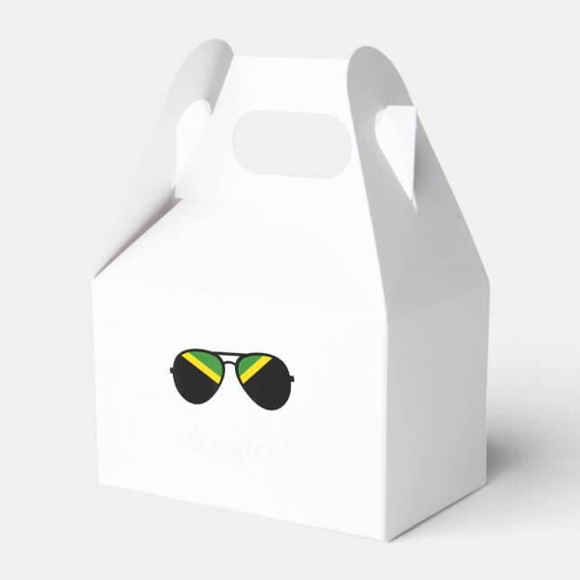 Caja Para Regalos Vintage Jamaica Flag Jamaican Sunglasses (Front Side)