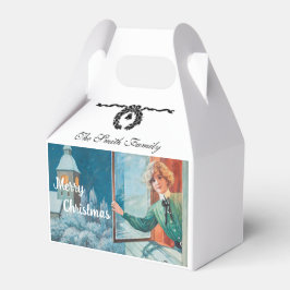 Caja Para Regalos Vintage Jenny Nyström Personalizado Feliz Navidad