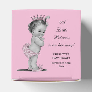 Caja Para Regalos Vintage Little Princess Baby Shower Gracias