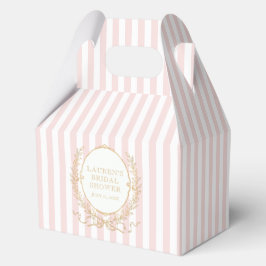 Caja Para Regalos Vintage Paris Glam | Pink Stripe Bridal Shower