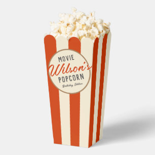 Caja Para Regalos Vintage Red Special Event Movie Night Popcorn
