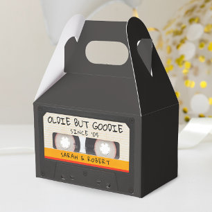 Caja Para Regalos Vintage Retro Cassette Cinta Favor de la Boda